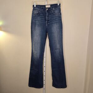 C/E Current Elliott Medium Wash High Rise Flared Denim Jeans Blue Size 27